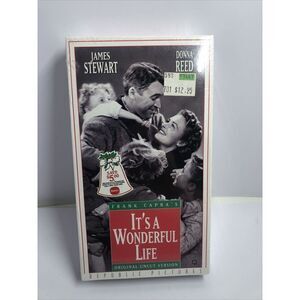 It’s A Wonderful Life VHS, 1993, Uncut. James Stewart, Donna Reed